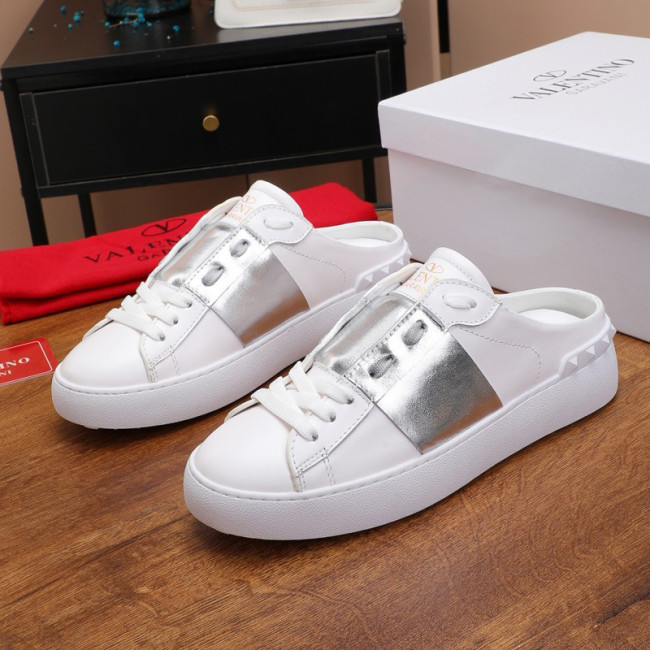 Valentino Womens Shoes Fashion Design Luxury Brand OPEN SNEAKER WITH VLTN PRINT with Original Box WY0S0830BLUA01 Whatapp