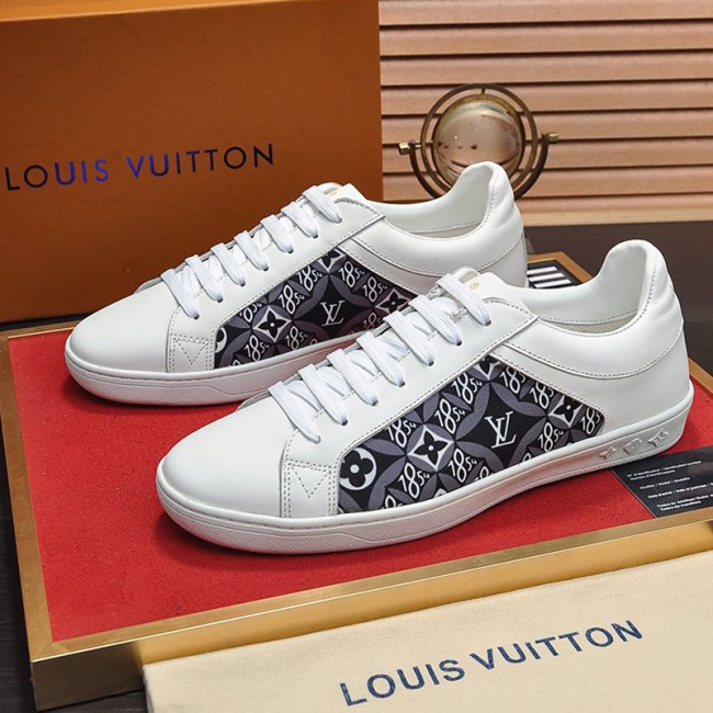 Louis Vuitton Men Shoes Fashion Sneakers LUXEMBOURG SNEAKER Monogram Luxury Brand with Original Box Whatapp