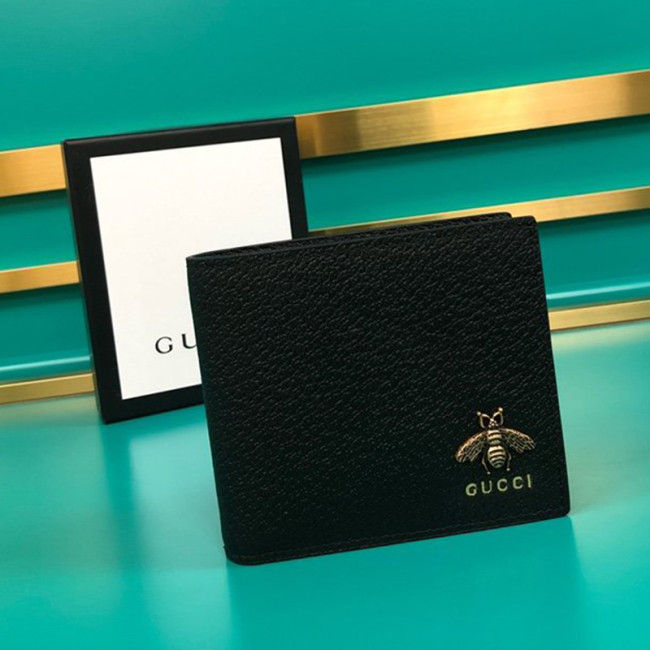 Gucci Mens Wallet Animalier Leather Wallet Card Holders for Men Luxury Brand with Box Mens Purse 523664 DJ20T 1000 Whatapp