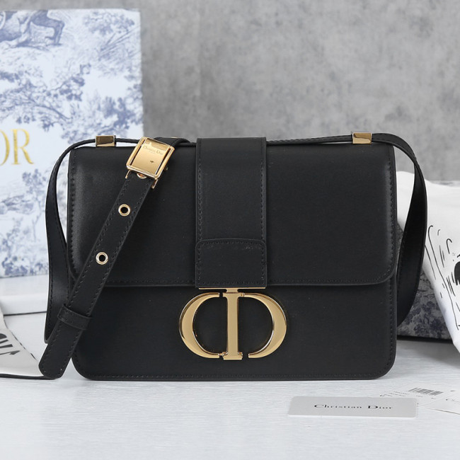 Dior Womens Bags Crossbody Bags Luxury Brand 30 MONTAIGNE BAG Black Box Calfskin M9203UMOS_M911 with Original Box Whatapp