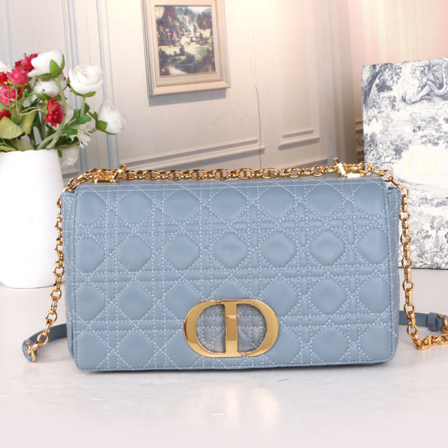 Dior Womens Bags Crossbody Bag LARGE DIOR CARO BAG Luxury Brand Cannage Calfskin with Original Box Whatapp