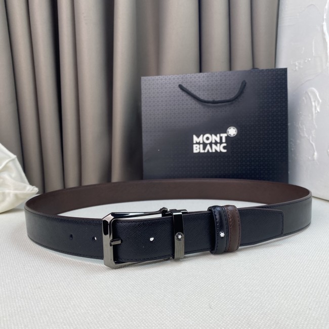 Montblanc Mens Leather Belts Luxury Brand Design Fashion Type with Original Box Whatapp