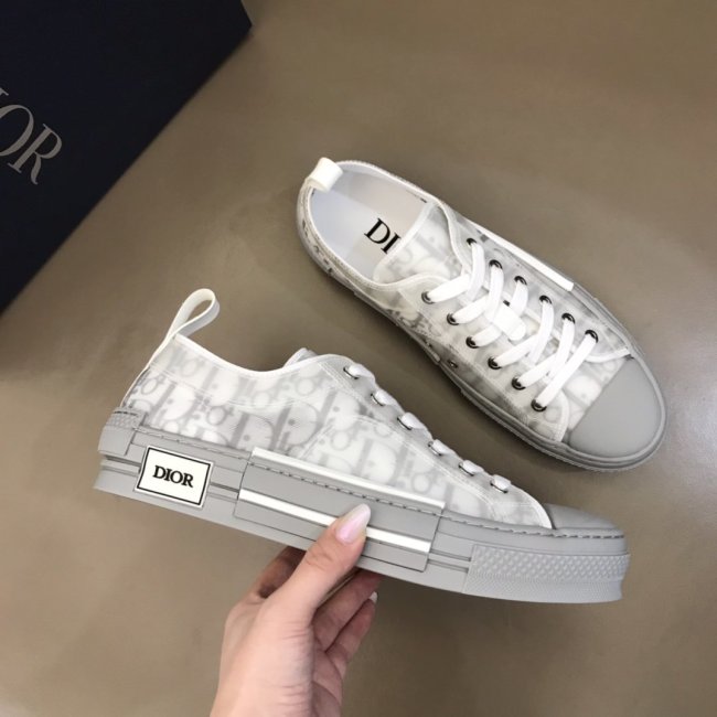 Dior Men Shoes Casual Luxury Brand B23 Low-Top Sneaker Reflective Gray Dior Oblique Canvas 3SN249YNT_H068 Whatapp