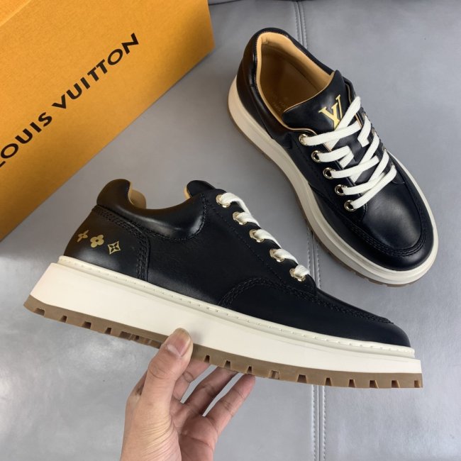 Louis Vuitton Men Shoes Fashion Casual Design Fashion Sneakers Luxury ABBESSES DERBY Black 1A7WLJ Whatapp