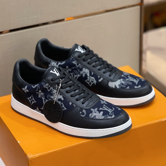 Louis Vuitton Men Shoes Fashion Sneakers RIVOLI Beverly Hills SNEAKER Luxury Brand Casual Shoes with Original Box Whatapp