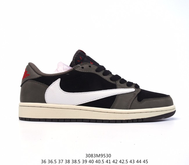 Travis Scott x Nike Air Jordan 1 Low OG SP Grey/Black/Beige AJ1 Sneakers Men Womens Shoes Sneakers with Original Box 3083M9530 Whatapp