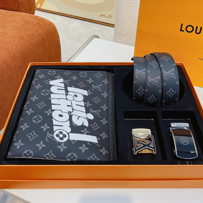 Louis Vuitton Mens Belt Luxury Brand Mens Belts + Clutch Luxury Brand with Original Box Best Gifts Whatapp