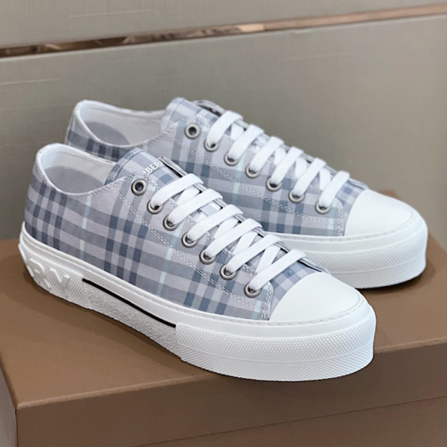 Burberry Mens Shoes Sneakers Fashion Type Luxury Brand Vintage Check Cotton Sneaker with Original Box Whatapp