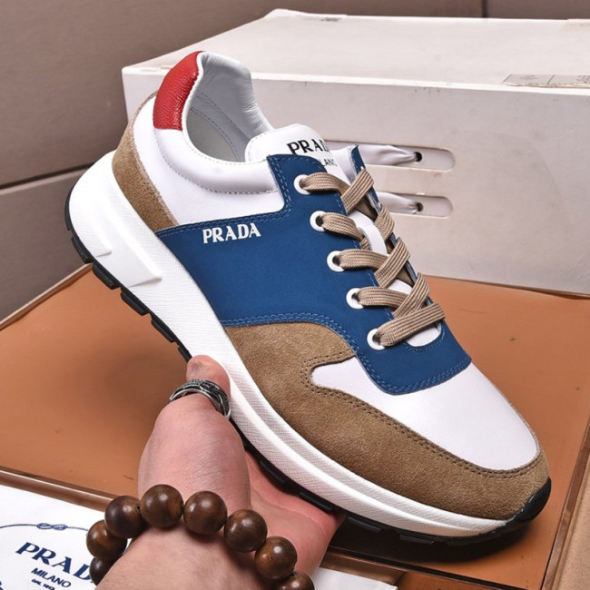 Prada Mens Shoes Sneakers Casual Shoes for Men Luxury Brand Breathable Fashion Sneakers with Original Box Whatapp