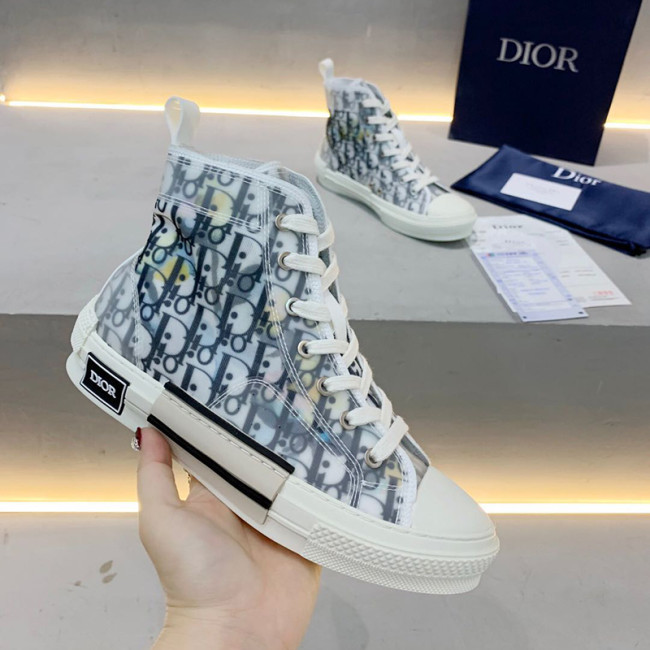 Dior Womens Mens Shoes Sneakers Luxury Brand Unisex Design B23 High-Top Sneaker with Box Whatapp