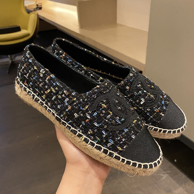 Chanel Women Shoes Fashion Espadrille Luxury Brand Casual Shoes for Women ESPADRILLE with Original Box Espadrilles Whatapp