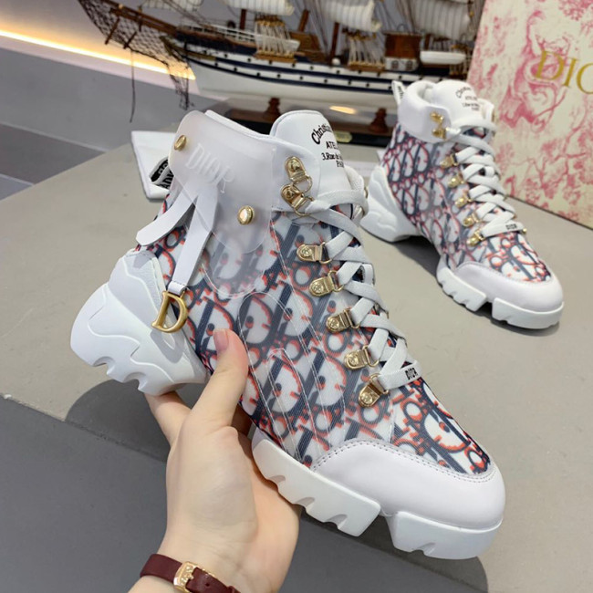 Dior Womens Shoes Sneakers Luxury Brand High Top Design Lady Sneakers with Original Box Whatapp