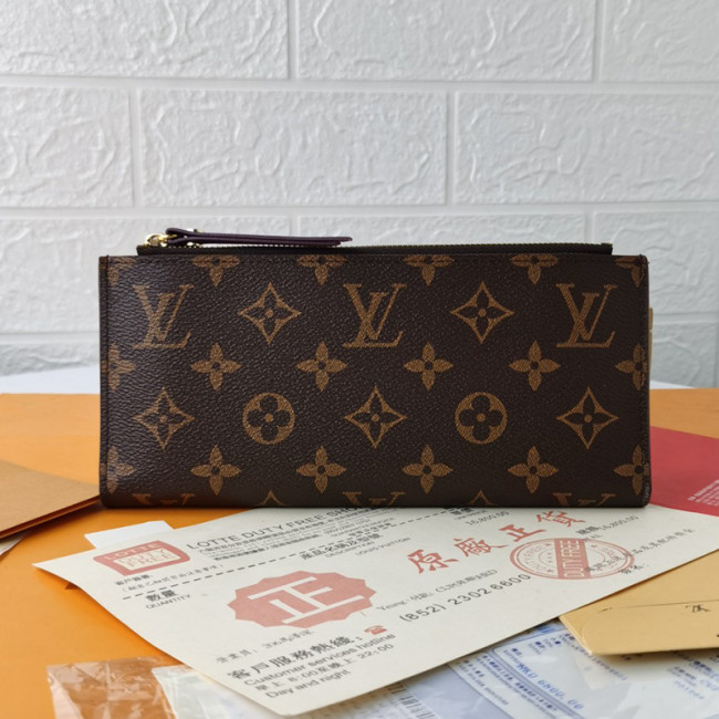 Louis Vuitton Mens Womens Wallets Purse Luxury Brand Designer Zippy WALLET M61269 with Original Box Whatapp