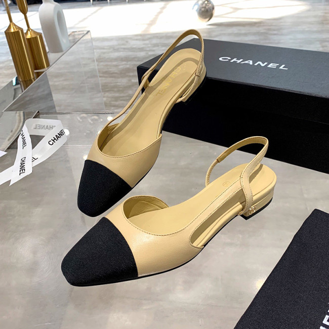 Chanel Women Shoes Slingbacks Luxury Brand Wedding Shoes Fashion with Original Box Whatapp