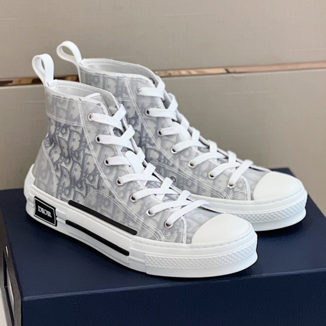 Dior Mens Shoes Sneakers Casual Luxury Brand B23 HIGH-TOP SNEAKER Dior Oblique Canvas with Original Box 3SH118ZMK_H761 Whatapp