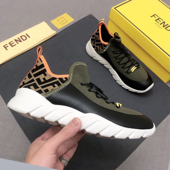 Fendi Mens Shoes Fashion Sneakers Luxury Brand Casual Shoes for Men with Original Box Whatapp