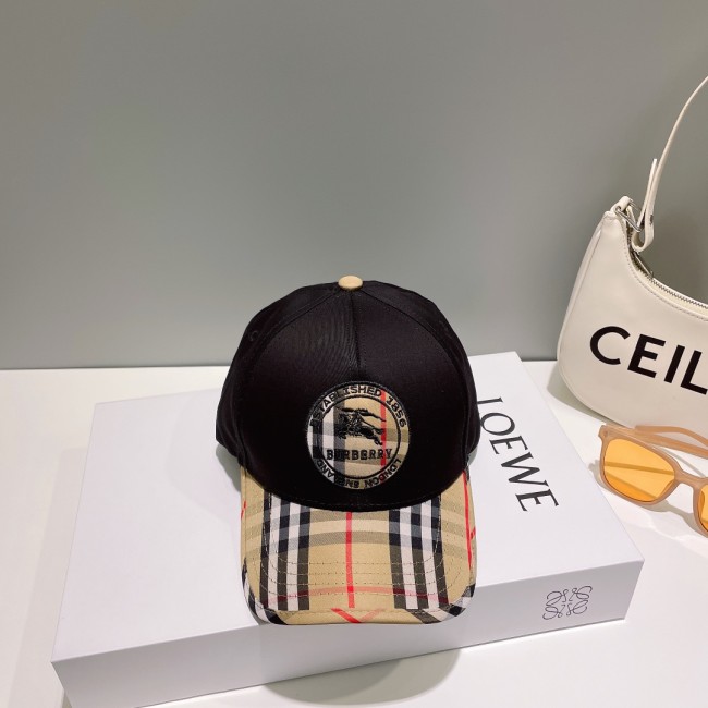 Burberry Womens Mens Cap Baseball Hat Luxury Brand with Original Box