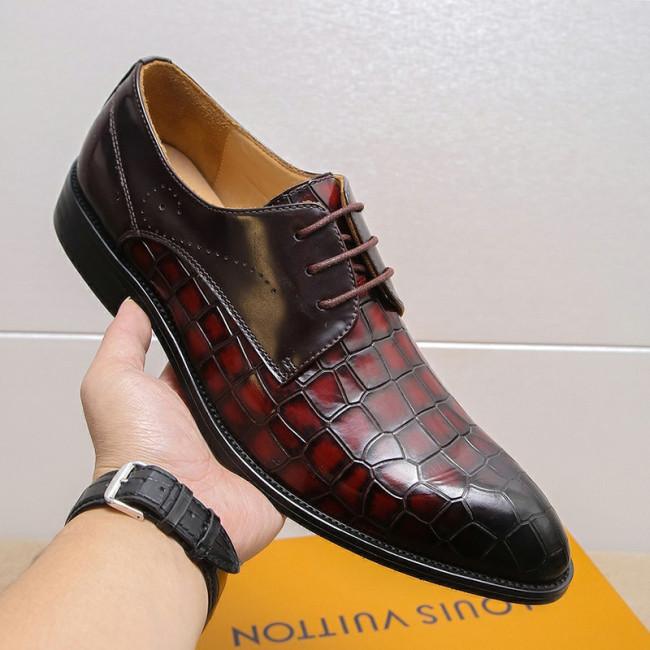 Louis Vuitton Men Shoes Business Luxury Brand LV Dress Shoes with Original Box Whatapp