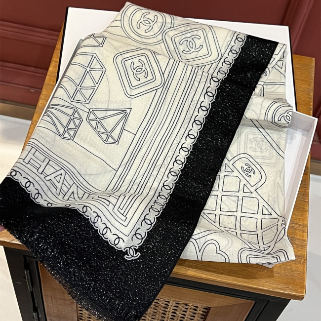 Chanel Scarves Womens Fashion Scarf with Original Box Whatapp