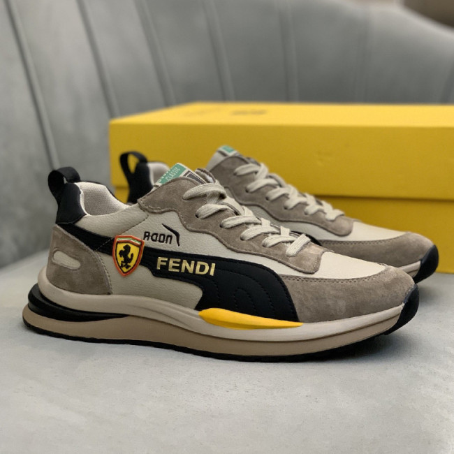 Fendi Mens Shoes Fashion Sneakers Luxury Brand Casual Shoes for Men with Original Box Whatapp