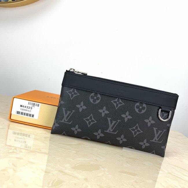 Louis Vuitton Mens Clutch Wallet Purse Luxury Brand Fashion DISCOVERY POCHETTE PM Monogram Eclipse M44323 Whatapp