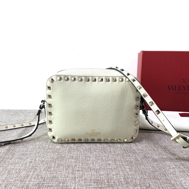 Valentino Womens Bags Camera Bag Luxury Fashion SMALL ROCKSTUD CALFSKIN CROSSBODY BAG VW2B0809VSFI16 with Original Box Whatapp