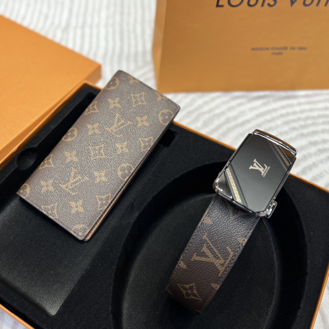 Louis Vuitton Mens Belt Luxury Brand Mens Belts + Wallets Luxury Brand with Original Box Best Gifts Whatapp