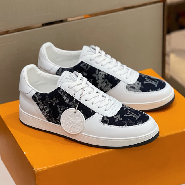 Louis Vuitton Men Shoes Fashion Sneakers RIVOLI Beverly Hills SNEAKER Luxury Brand Casual Shoes with Original Box Whatapp