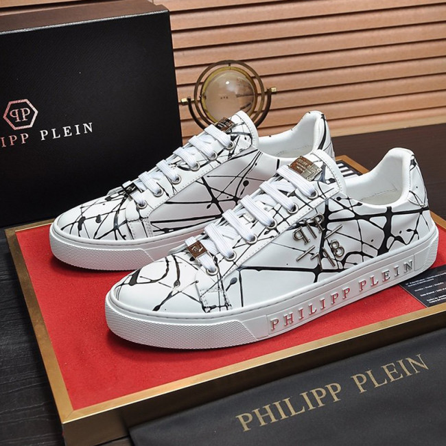 Philipp Plein Men Shoes Sneakers Low Top Sneaker Fashion Design Luxury Brand with Original Box Whatapp