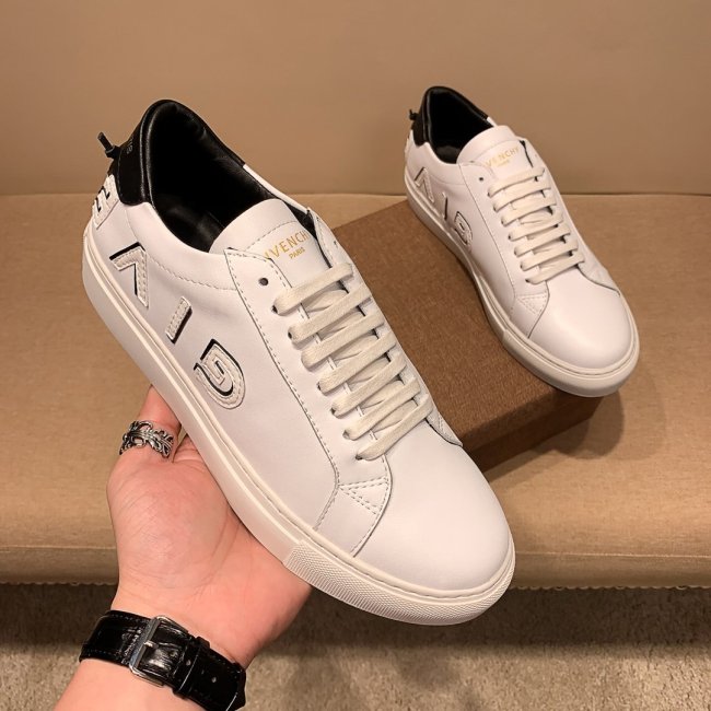 Givenchy Men Shoes Fashion Type Luxury Brand GIVENCHY SNEAKERS IN LEATHER WITH LATEX BAND with Original Box Whatapp