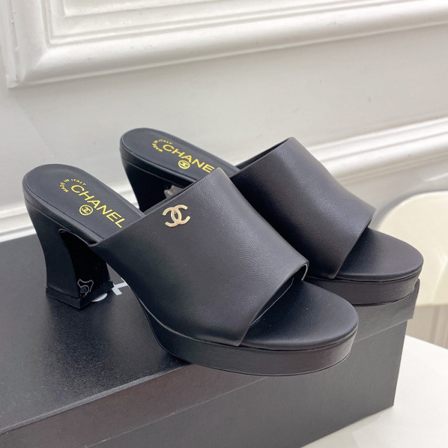 Chanel Womens Shoes Sandals Slippers Luxury Brand Design with Original Box Women Slippers 7cm Heel Whatapp