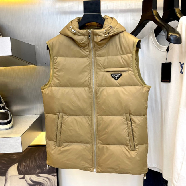 Prada Mens Womens Winter Windprood Down Jackets Keep Warm 90% White Duck Down Whatapp