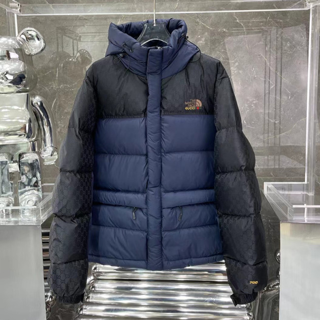 Gucci X The North Face Design Mens Womens Winter Windprood Down Jackets Keep Warm 90% White Duck Down Whatapp