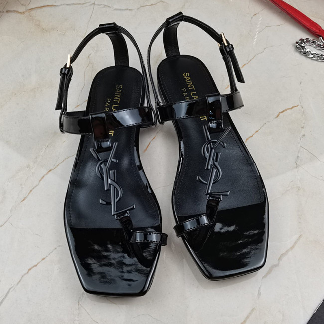 Yves Saint Laurent YSL Women Shoes Sandals Slippers Luxury Brand Genuine Leather Sole Womens Slippers with Original Box Whatapp