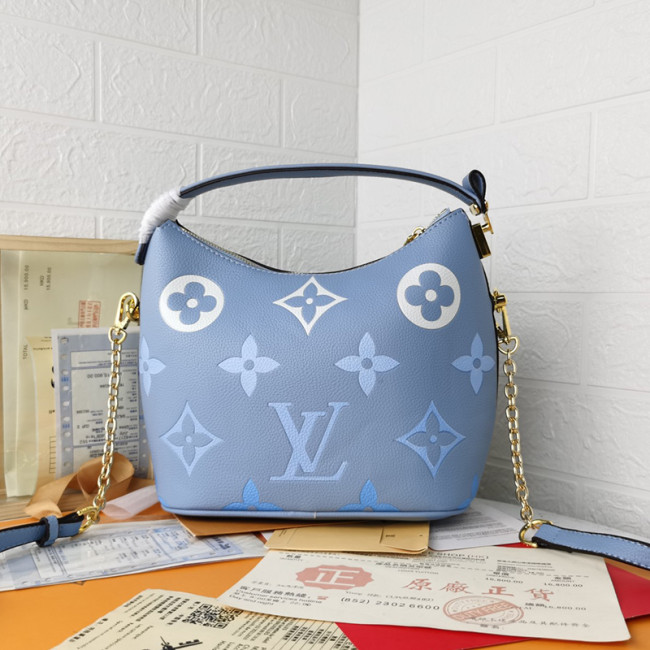 Louis Vuitton Womens Bags Handbags Luxury Brand Fashion Type MARSHMALLOW Blue Embossed grained cowhide leather with Original Box Whatapp