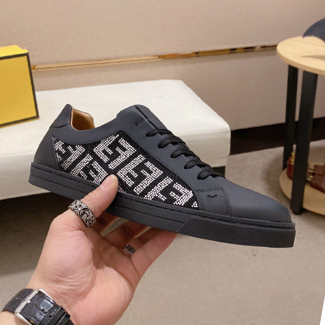 Fendi Mens Shoes Fashion Sneakers Luxury Brand Casual Shoes for Men with Original Box Whatapp