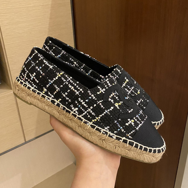 Chanel Women Shoes Fashion Espadrille Luxury Brand Casual Shoes for Women ESPADRILLE with Original Box Espadrilles Whatapp