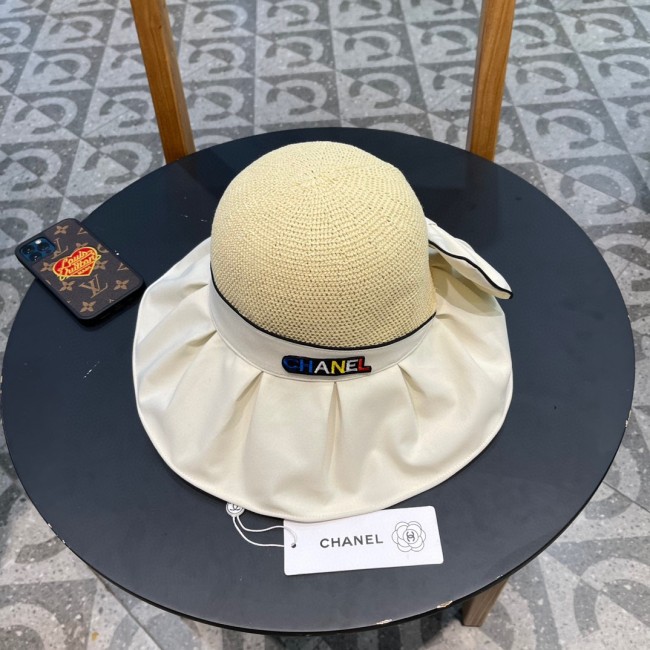 Chanel Womens Hats Luxury Brand Straw Hat with Original Box