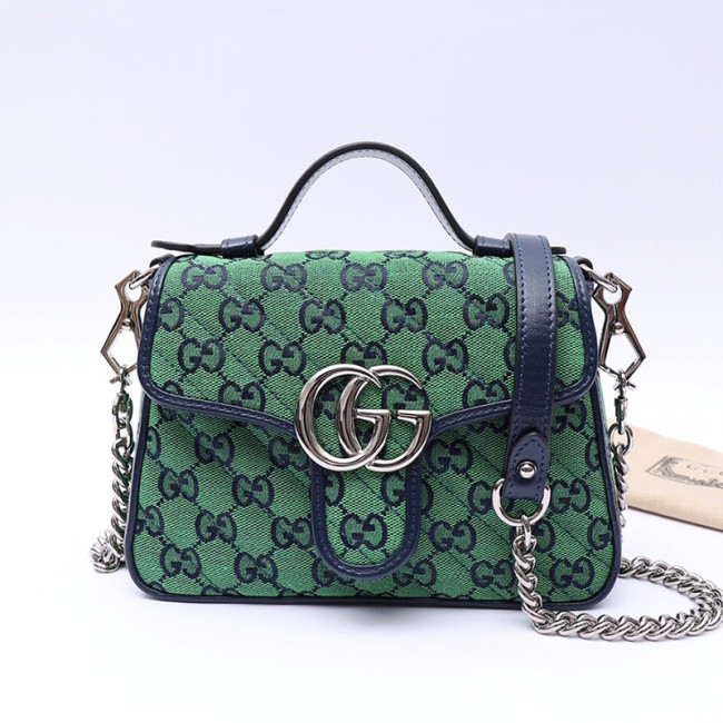 Gucci Womens Bags Handbags Shoulder Messenger Bags Luxury Brand GG Marmont mini top handle bag with Original Box Whatapp