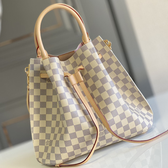 Louis Vuitton Womens Bags Handbags Girolata Luxury Brand Girolata Damier Azur Womens Handbags N41579 Whatapp