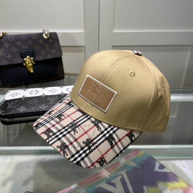 Burberry Womens Mens Cap Baseball Hat Luxury Brand with Original Box