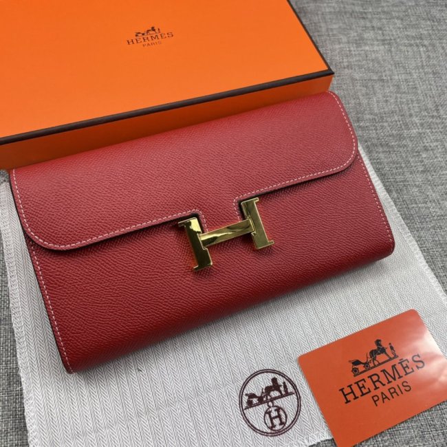 Hermes Womens Mens Wallets Purse Constance Clutch Leather Design Coin Bag with Original Box Whatapp