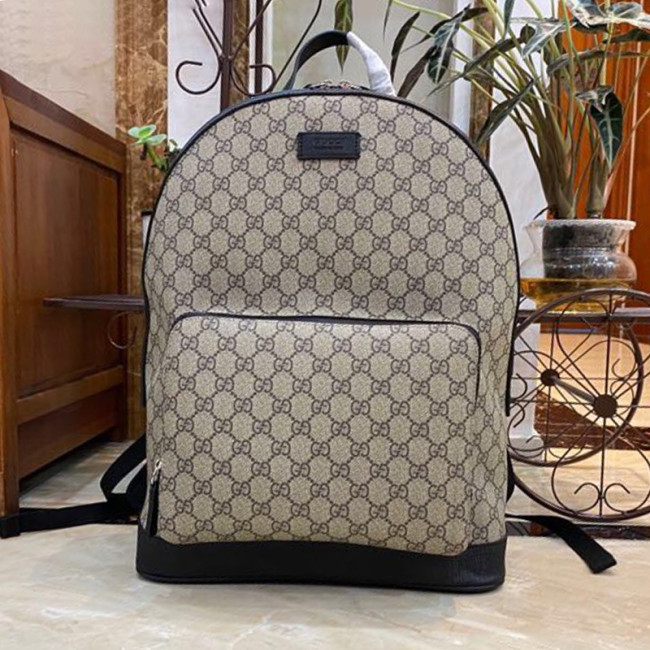 Gucci Womens Mens Fashion Backpacks Luxury Brand GG Supreme Canvas Backpack 406370 KLQAX 9772 Whatapp