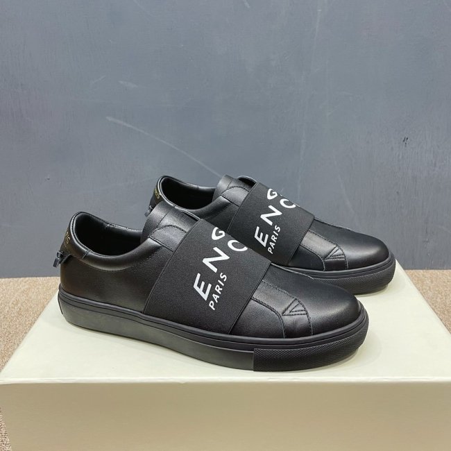 Givenchy Men Shoes Fashion Type Luxury Brand GIVENCHY SNEAKERS IN LEATHER WITH LATEX BAND with Original Box Whatapp