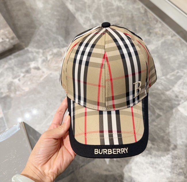 Burberry Womens Mens Cap Baseball Hat Luxury Brand with Original Box