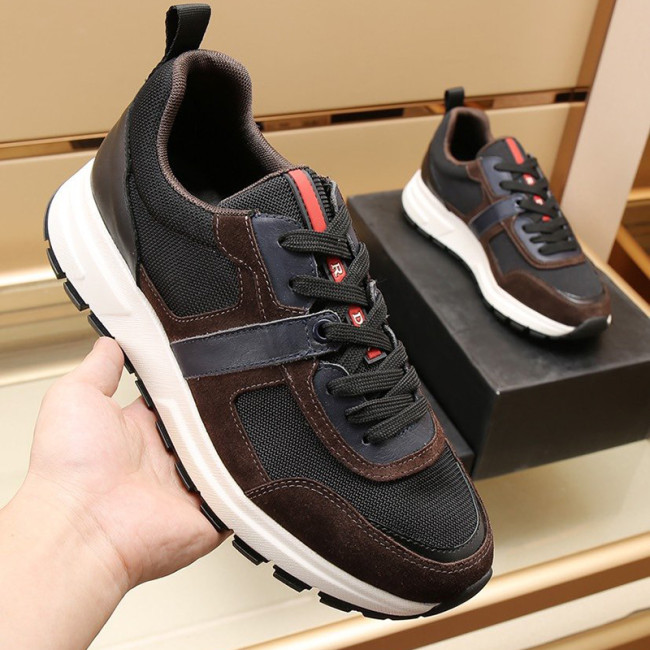 Prada Mens Shoes Sneakers Casual Shoes for Men Luxury Brand Breathable Fashion Sneakers with Original Box Whatapp