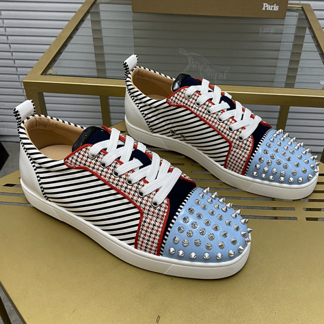 Christian Louboutin Mens Shoes Sneakers Luxury Brand Red Bottom Design Sports Footwears with Original Box Whatapp