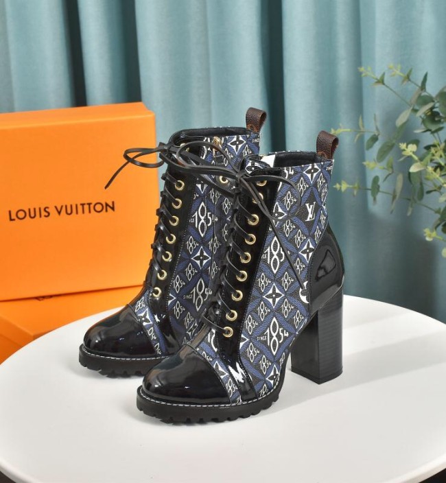 Louis Vuitton Women Shoes Boots Luxury Brand STAR TRAIL ANKLE BOOT with Original Box Whatapp