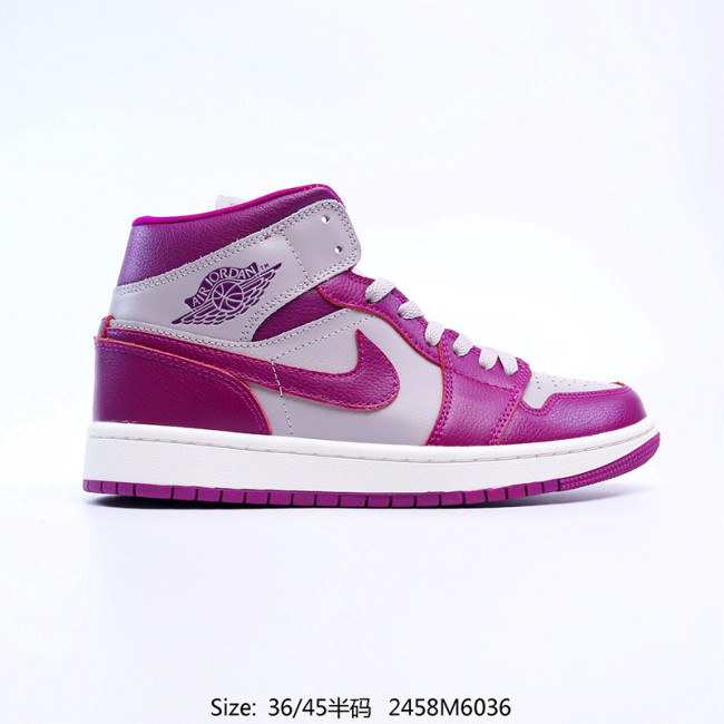 Air Jordan AJ1 Mid Mens Womens Shoes Sneakers with Original Box BQ6472-501 2458M6036 Whatapp