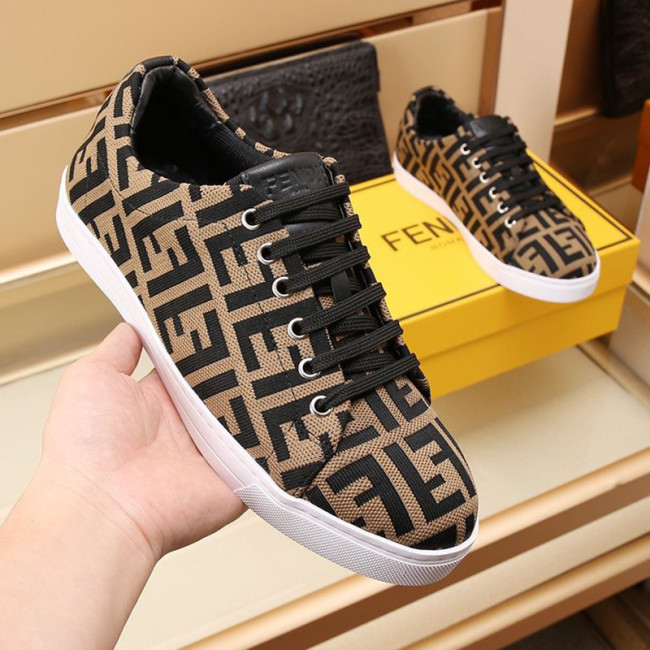 Fendi Mens Shoes Fashion Sneakers Luxury Brand Casual Shoes for Men with Original Box Whatapp